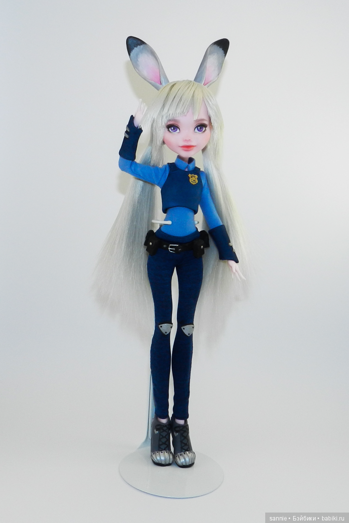 Мой OOAK Джуди Хоппс — ООАК Monster High и Ever After High: репейнт (фото 5)