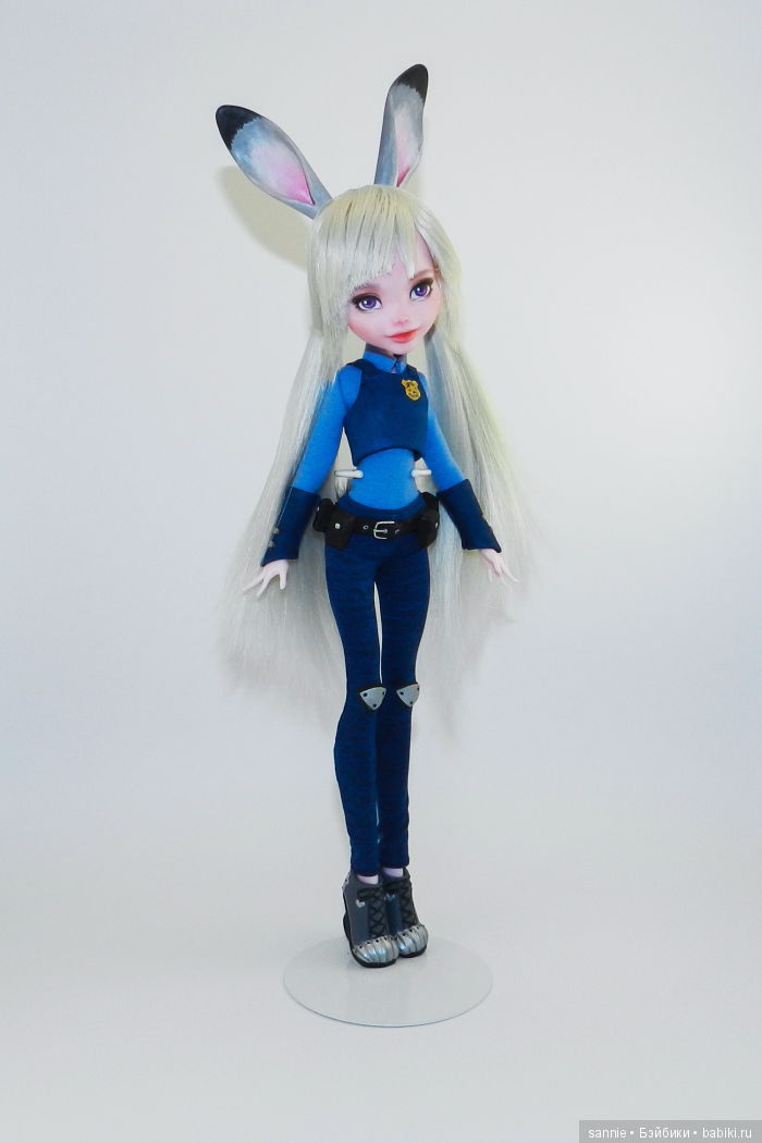 Мой OOAK Джуди Хоппс — ООАК Monster High и Ever After High: репейнт (фото 3)