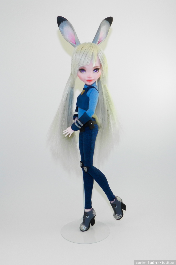 Мой OOAK Джуди Хоппс — ООАК Monster High и Ever After High: репейнт (фото 6)