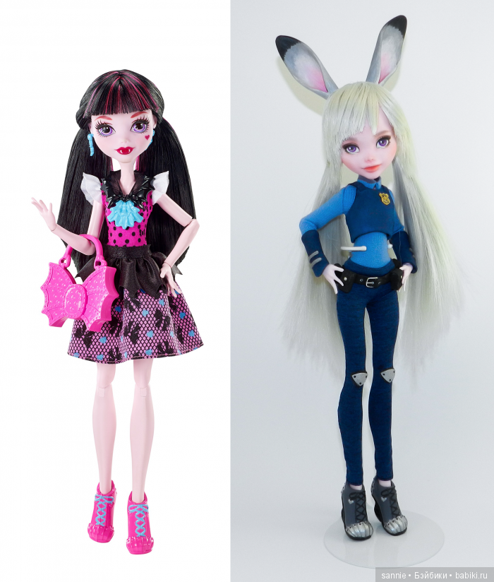 Мой OOAK Джуди Хоппс — ООАК Monster High и Ever After High: репейнт