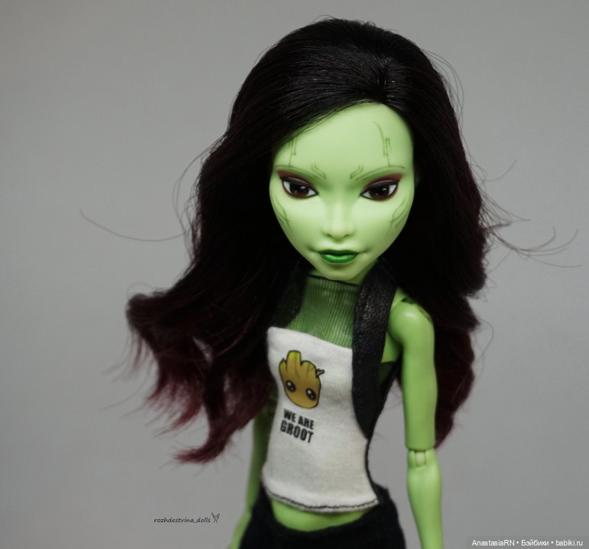 Гамора (ООАК Касты Фирс Monster High). Часть 1