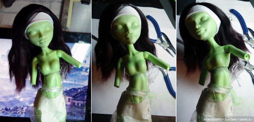 Гамора (ООАК Касты Фирс Monster High). Часть 1 (фото 6)