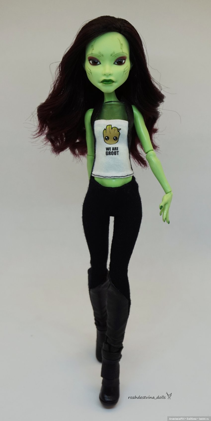 Гамора (ООАК Касты Фирс Monster High). Часть 1