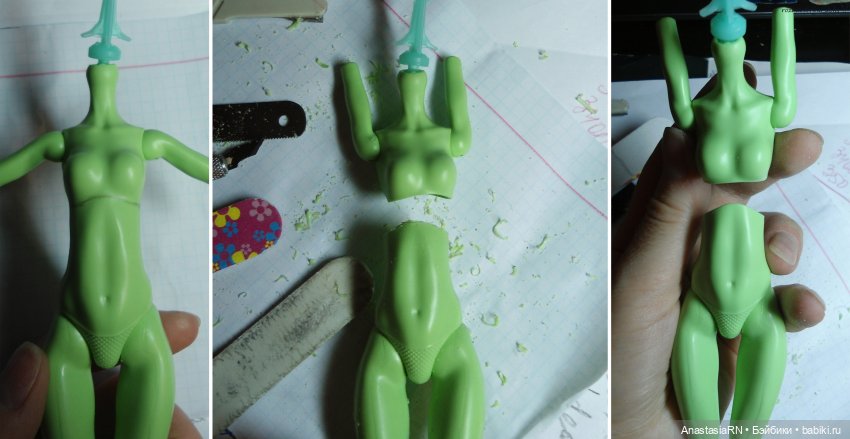 Гамора (ООАК Касты Фирс Monster High). Часть 1 (фото 3)