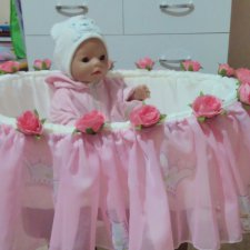 Первая колыбель для дочкиной куклы Анны