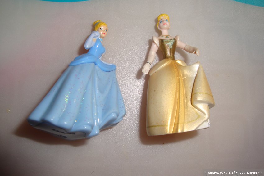 Принцессы Диснея. Сравнение двух серий. Золотая серия Ландрин и Киндер (фото 2)