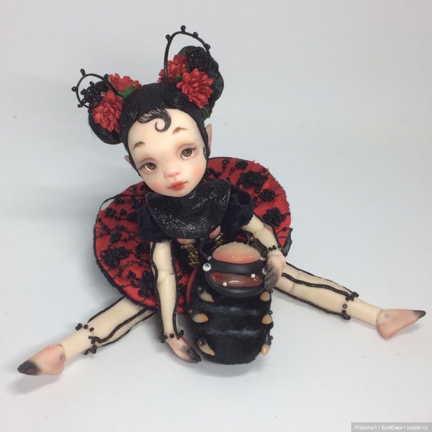 Шарнирная кукла Божья Коровка. Молд 2018 года. В частной коллекции в Германии