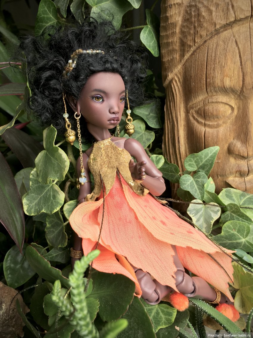 Шартирная кукла Фэйри Лин 23 см, ПУ цвета темный шоколад. Молд 2020 года. В частной коллекции.