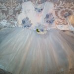 Красивое нежное нарядное платье для большой куклы на рост от 75  до 85 см