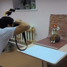 Солнечный мальчик, фото шарнирной куклы с фотосессии