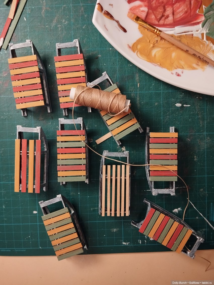 Про саночки — Аксессуары для кукол своими руками: идеи (фото 3)