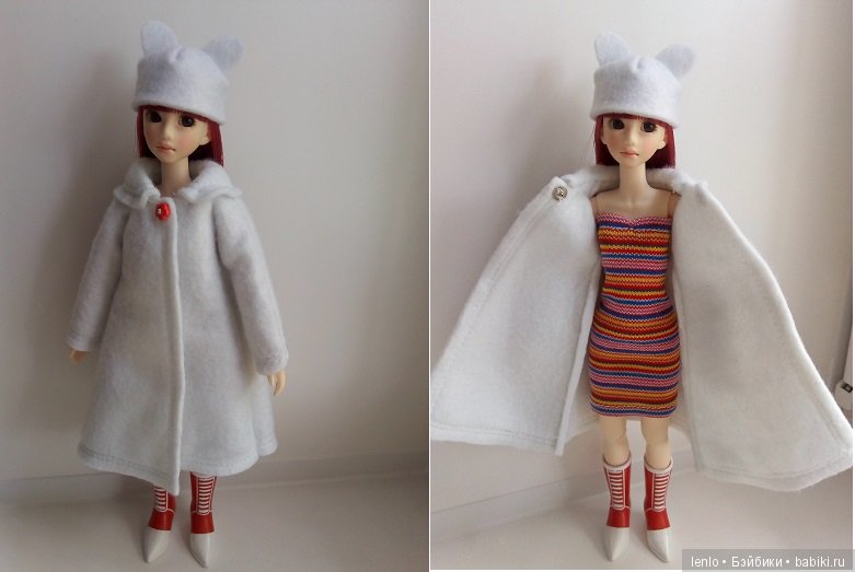 пальто белое