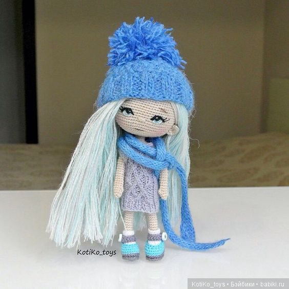 Вязанные девочки KotiKo_toys (фото 6)