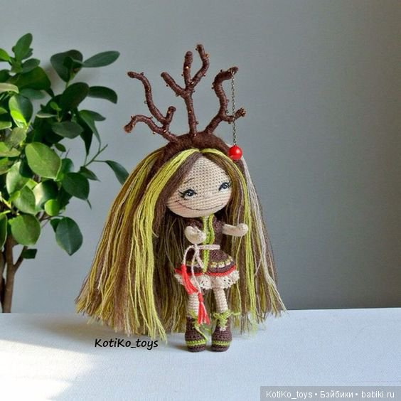 Вязанные девочки KotiKo_toys (фото 7)