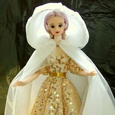 Золотое платье с накидкой  для кукол Integrity, Барби,Такара