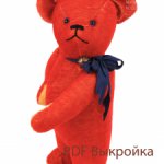 Выкройка Цирковой Мишка Тедди Шарнирный Антикварный Медведь Лампочки в Глазах