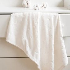 Новые пледы 75*100 см (розовый и молочный)