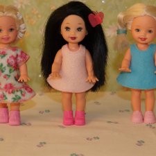 Маруся, Галочка и Светланка в "Научной экспедиции" (куколки Келли от Mattel)