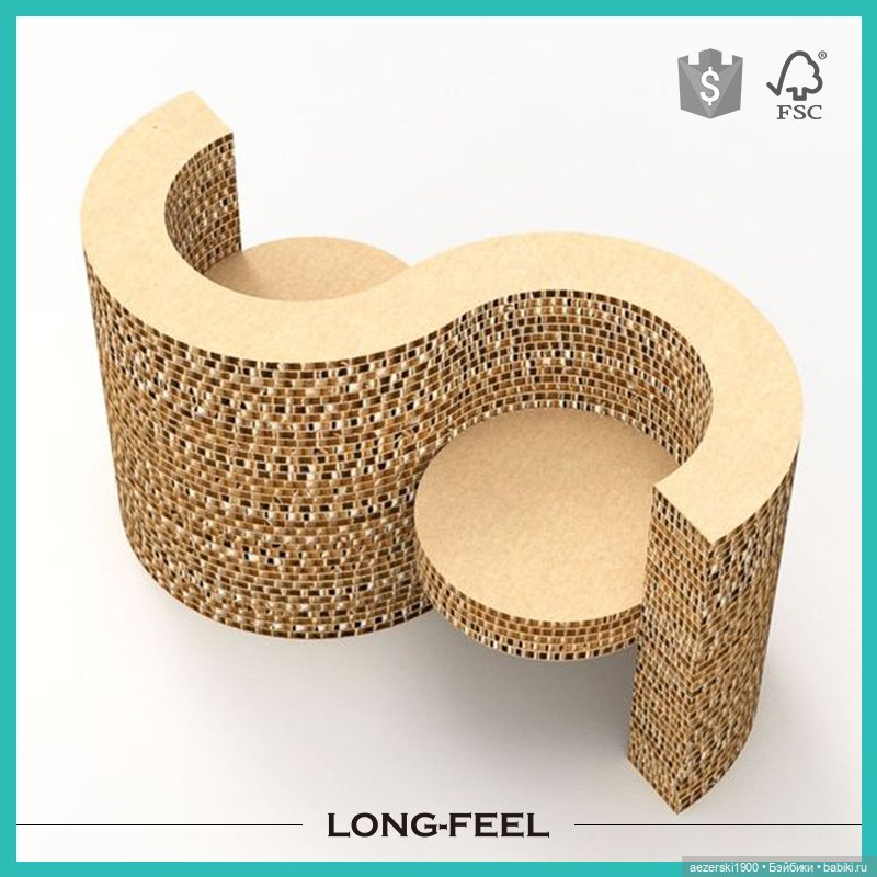 Мебель из картона для людей и кукол (фото 8)