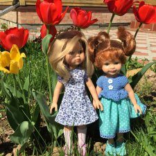 Цветы и куклы