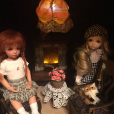 Камин и абажур своими руками