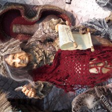 Баба Яга - костяная нога... или гламурная леди?Продолжение фоторепортажа с выставки Искусство Куклы в Москве.2016. Часть третья.