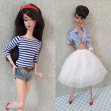 Немного винтажной романтики и морской темы. Летние образы с полоской