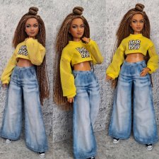 Джинсы на барби пышку