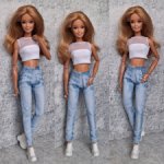 Джинсы на барби
