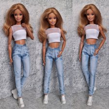 Джинсы на барби