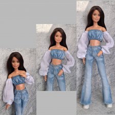 Топ трансформер со съёмными рукавами