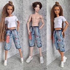 Джинсовые шорты на ребят БТС или барби