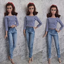 Джинсы на Поппи Паркер