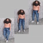 Джинсы на Хагрида