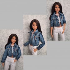 Джинсовая курточка на барби