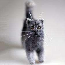 Кошечка Матильда. Валяние из шерсти