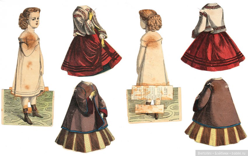 Бумажные куклы: история появления кукол с гардеробом из бумаги