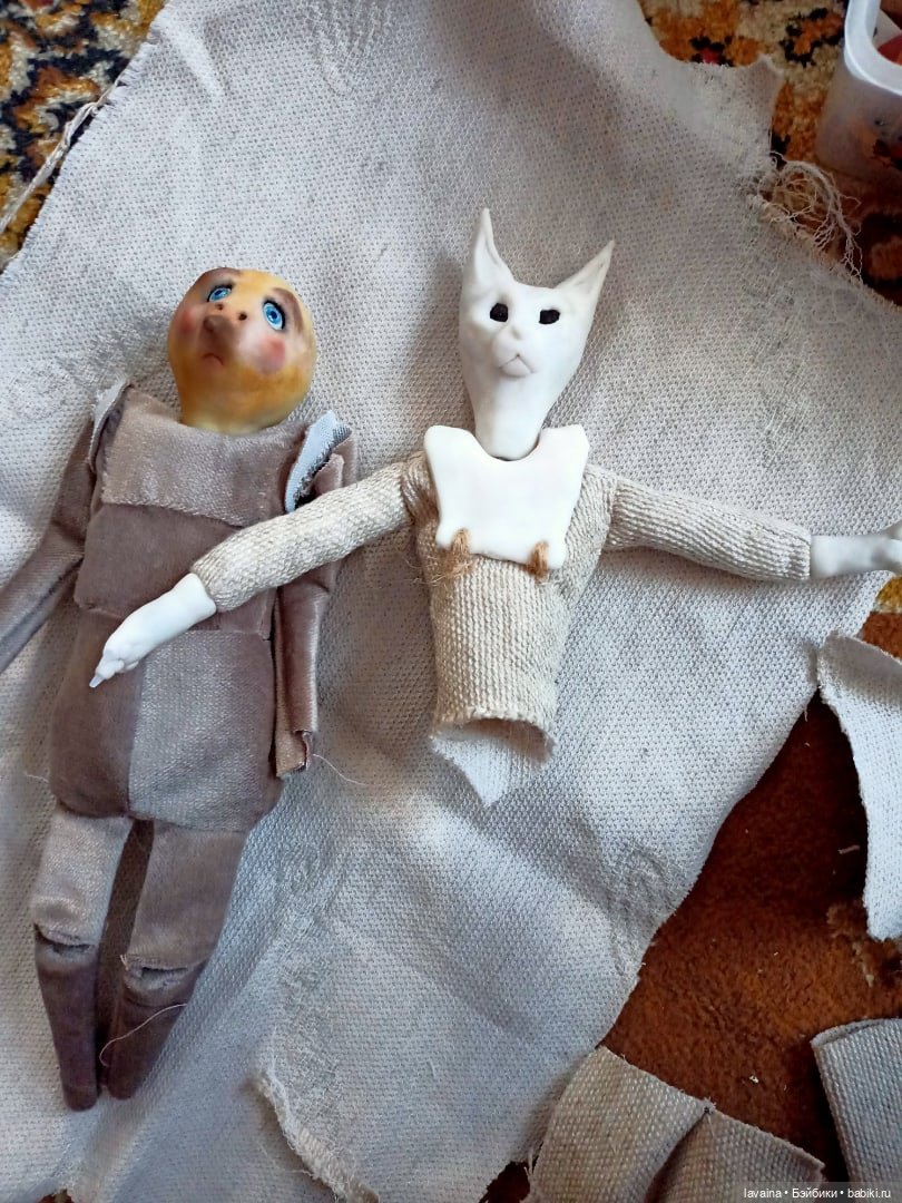 Куклокот из полимерной глины, с тряпичным телом. Или как поддержать ребенка в творческих начинаниях (фото 2)