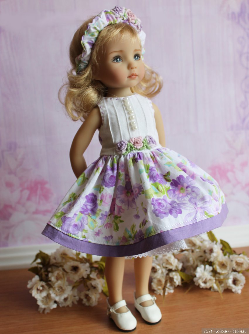 Сиреневые розы — Куклы Dianna Effner (Эффнер) из винила: Little Darling (фото 3)