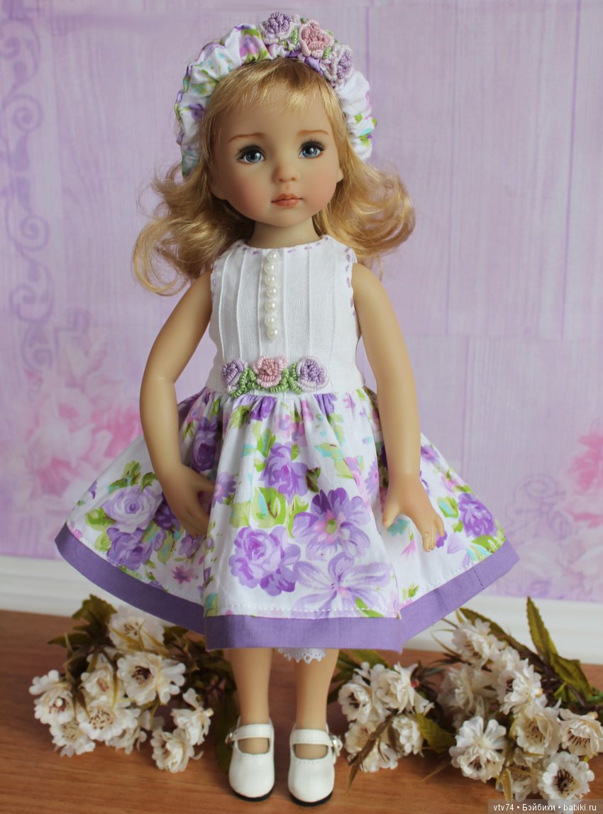 Сиреневые розы — Куклы Dianna Effner (Эффнер) из винила: Little Darling (фото 4)