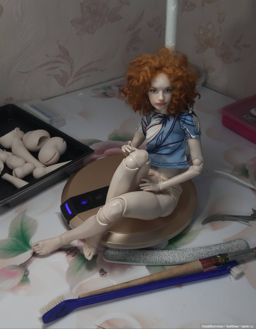 Красота в коробочке — Авторские шарнирные куклы своими руками: лепка (фото 2)