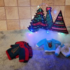 Новогодние свитера для малышек