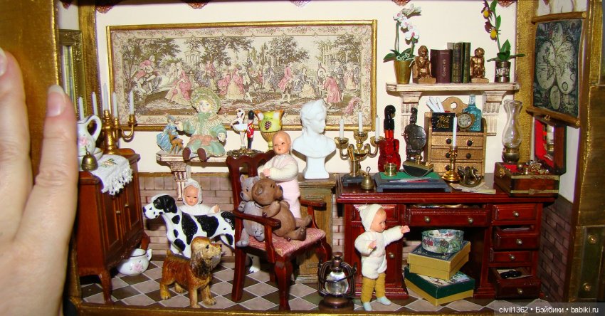 Румбокс масштаб 1:12 ПАПА ПРИЕХАЛ