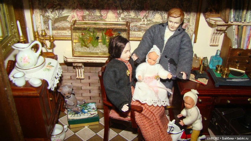 Румбокс масштаб 1:12 ПАПА ПРИЕХАЛ