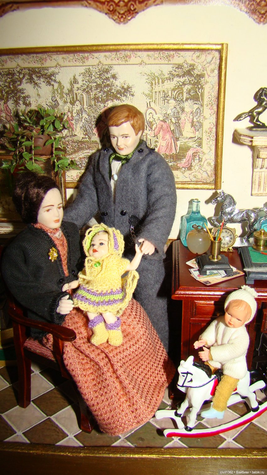 Румбокс масштаб 1:12 ПАПА ПРИЕХАЛ