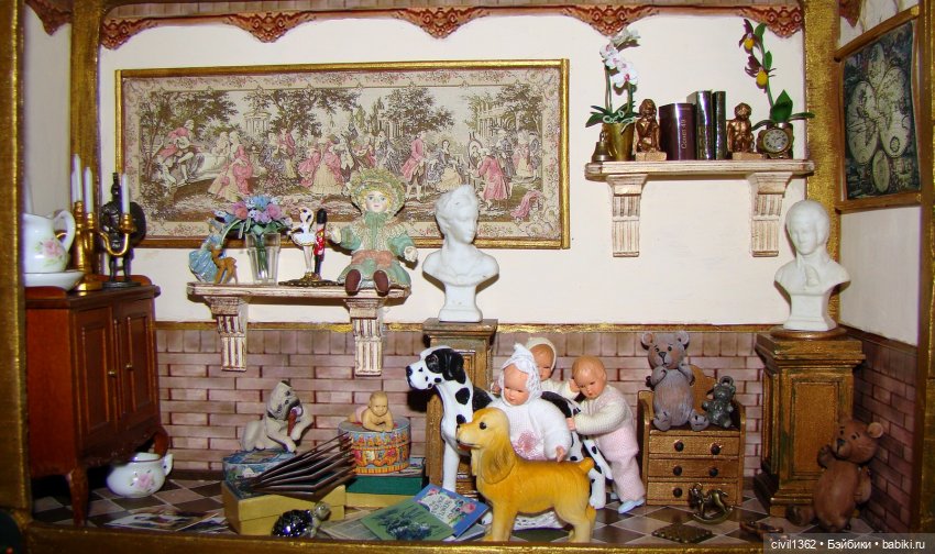 Румбокс масштаб 1:12 ПАПА ПРИЕХАЛ