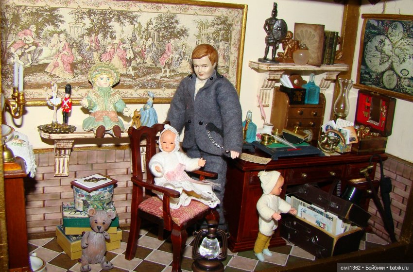 Румбокс масштаб 1:12 ПАПА ПРИЕХАЛ