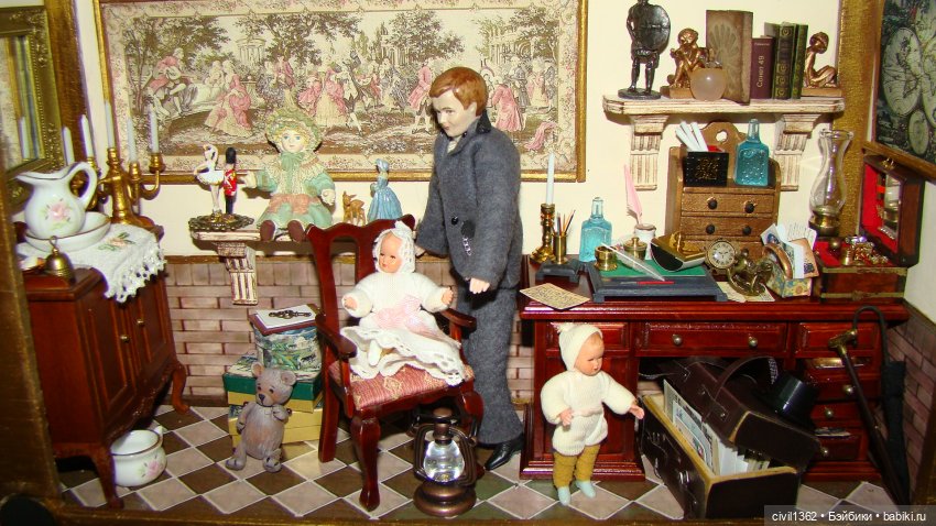 Румбокс масштаб 1:12 ПАПА ПРИЕХАЛ