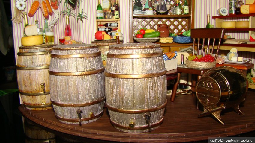 Диорама Винно-сырная масштаб 1:12 (фото 2)