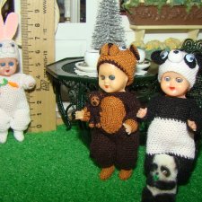 Малюсенькие винтажные кукляшки 7,5 см